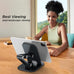 OCYCLONE Phone Stand for Desk, Foldable Cell Phone Stand Holder, Black