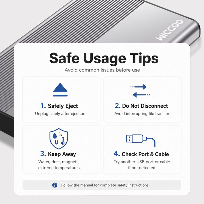 500GB External Hard Drive HDD, USB 3.0 Portable Expansion Storage