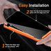 Milomdoi Privacy Screen Protector for iPhone 17 Pro Max, Tempered Glass