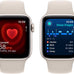 Apple Watch SE (2nd Gen) [GPS + Cellular 40mm] Smartwatch with Starlight Aluminum Case with Starlight Sport Band S/M (Renewed)