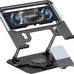 Laptop Cooling Pad with Detachable Fan & Cooler Cooling Laptop Stand Black