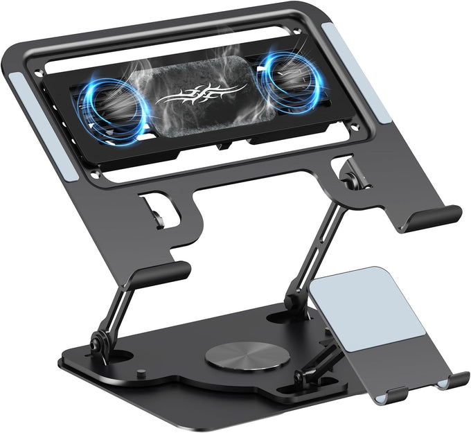 Laptop Cooling Pad with Detachable Fan & Cooler Cooling Laptop Stand Black