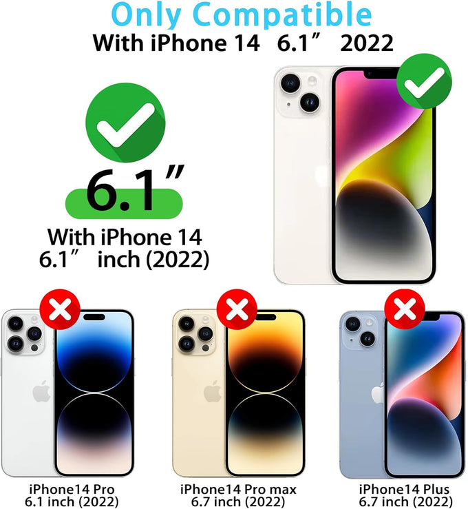 Skyseaco for iPhone 14 Case Cute Aesthetic Striped Phone Case for Women Girl Trendy Soft TPU Slim Shockproof Full Camera Protection Cover, Blue and White