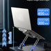 SOUNDANCE Adjustable Laptop Cooling Pad, 4 USB 3.0 Hubs, 10-16", Silver