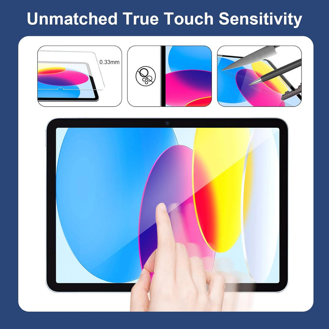 SIBEITU 2 Pack Screen Protector for iPad A16 11th 2025 /10th Gen 10.9" 2022