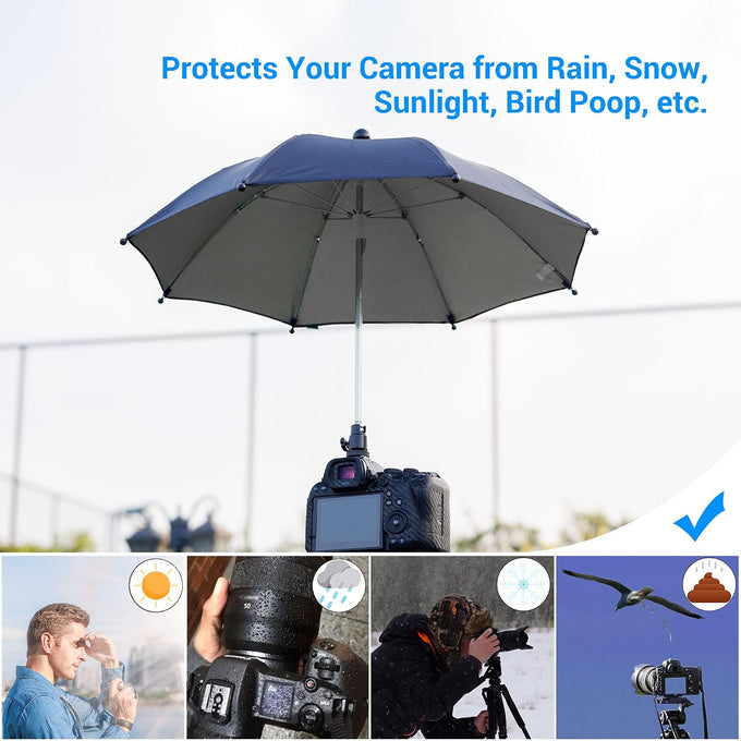 DSLR Mirrorless Camera Hot Shoe Umbrella Sunshade Rain Cover Protector