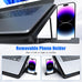LIANGSTAR Laptop Cooling Pad, Laptop Cooler with 6 Quiet Fans for 12-17 Inch Notebook Gaming Fan Stable Stand, 7 Height & Wind Speed Adjustable, 2 USB Port & Phone Holder (Black)