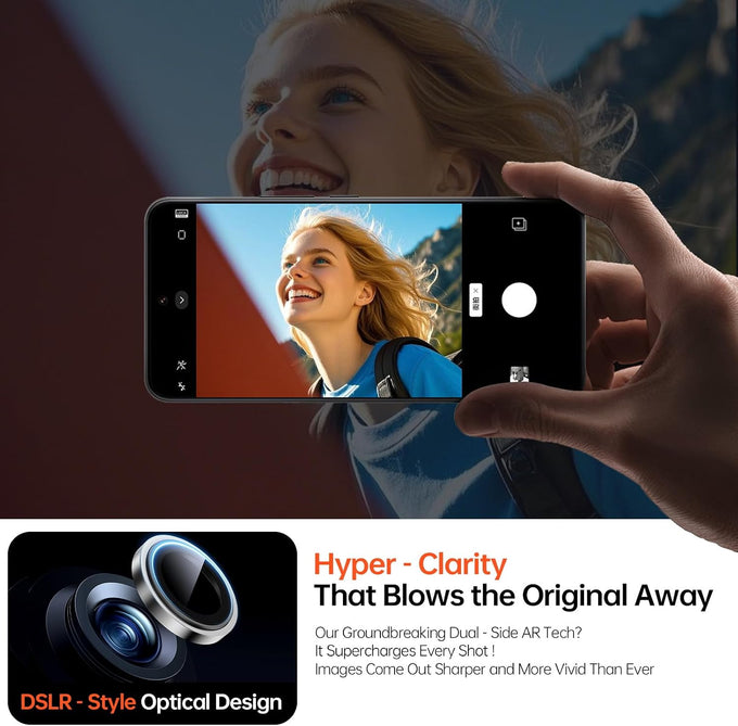 2 Pack Camera Lens Protector for iPhone 17 Pro Max/17 Pro/16 Pro Max/16 Pro/15 Pro Max/15 Pro/14 Pro Max/14 Pro [1:1 Invisible Fit] Military Grade Glass & Metal Camera Cover, Sliver