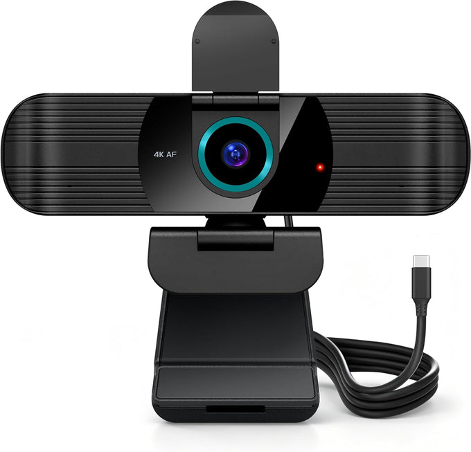 Pro HD 1080p/30fps Webcam with Tripod, External USB Camera for PC/Laptop