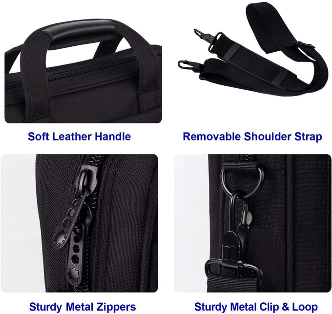 Taygeer Laptop Bag 15.6 Inch, Business Briefcase Gifts for Men Women, Black