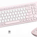 Wireless Keyboard and Mouse Combo Silent for Office and Home(Avocado Green)