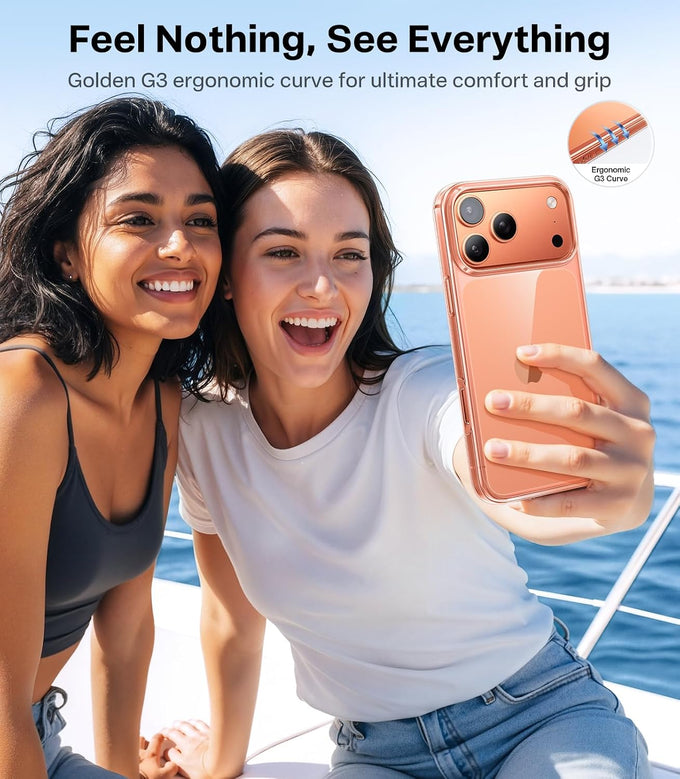 TORRAS for iPhone 17 Pro/ 18 Pro Case Clear, Upgraded Anti-Yellowing, 6.3"