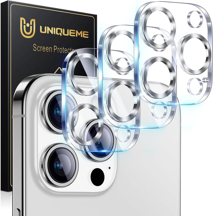 UniqueMe for 3 Pack iPhone 16 Pro/iPhone 16 Pro Max Camera Lens Protector