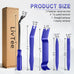 LivTee 5 pcs Auto Trim Removal Tool Kit, No Scratch Plastic Pry Tool Kit - Interior Door Panel Clip Fastener Removal Set for Vehicle Dash Radio Audio Installer (Blue)