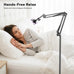 Kefotic Floor Magnetic Phone Holder for Bed Laying Down, Adjustable Bedside Phone Stand for iPhone Magsafe, Headboard Cell Phone Mount for Reading