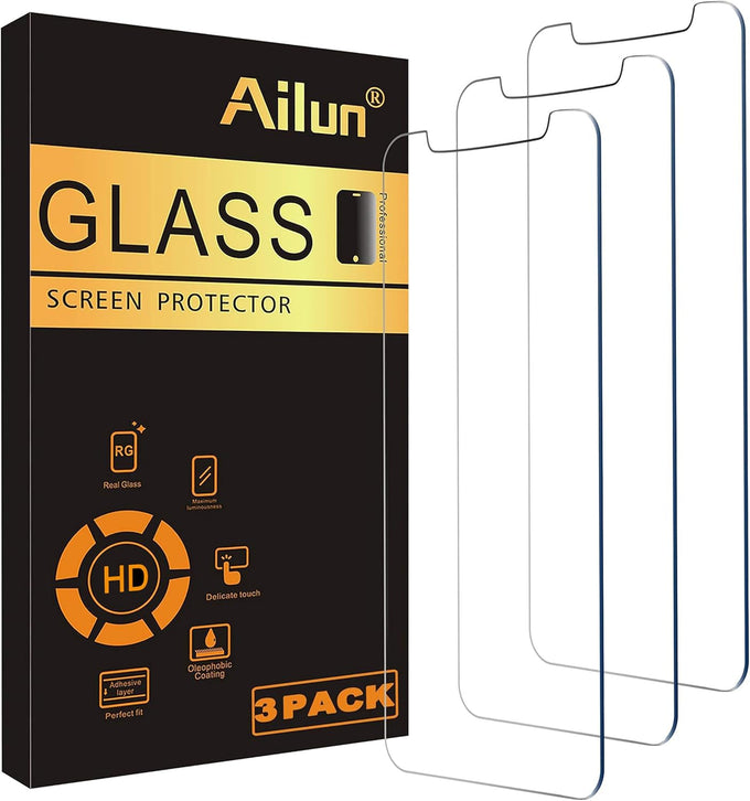 Ailun 3 Pack Screen Protector for iPhone 17 / iPhone 16 Pro, Tempered Glass