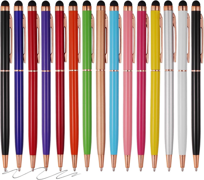 15 Pack Stylus Pens for Touch Screens (Silver & Mix)