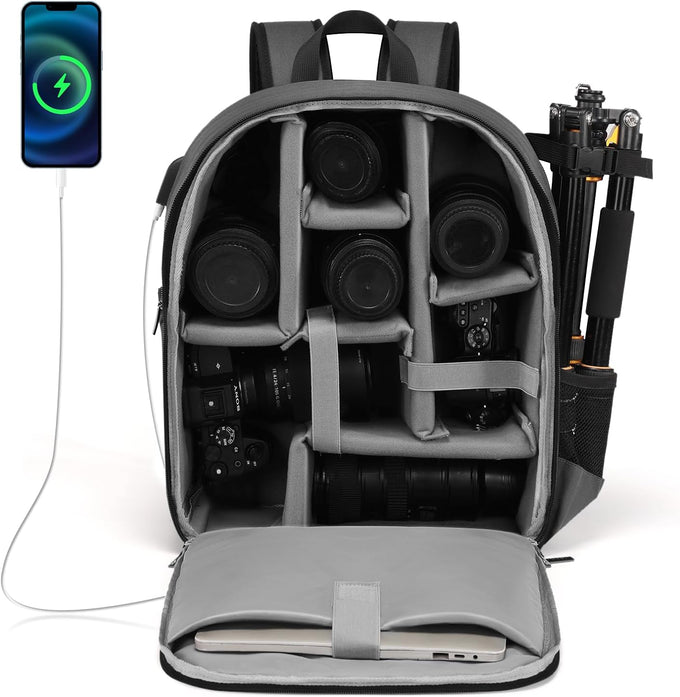 CADeN Camera Backpack Bag Professional for DSLR/SLR Mirrorless Camera Waterproof, Camera Case Compatible for Sony Canon Nikon