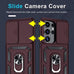 for Samsung Galaxy S26 Ultra Case Built in Slide Camera Cover,Wine Red