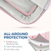 BAGSMART Laptop Case with Handle, Puffy Laptop Sleeve Bag for Women