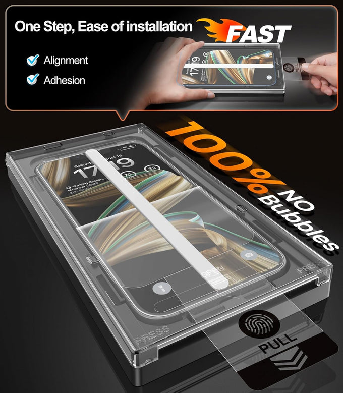 EZ-GLAZ-4 Pack for iPhone 16 Pro Screen Protector (6.3") HD Clear