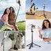 Selfie Stick Tripod for Phone with Remote Control & Holder, 50 Inch, Black