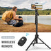 Liphisy 64” Tripod for Cell Phone & Camera with Remote and Phone Holder