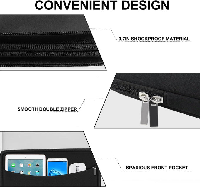 Laptop Sleeve Case 14 inch, Shockproof Protective Laptop Bag Briefcase