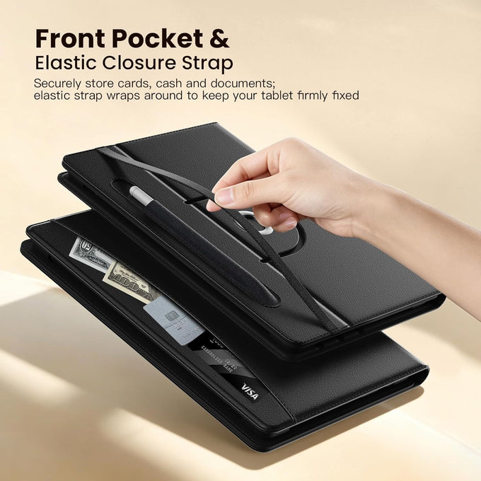 MoKo for Universal 10.1 inch Android Tablet Case with Pen Holder, Black