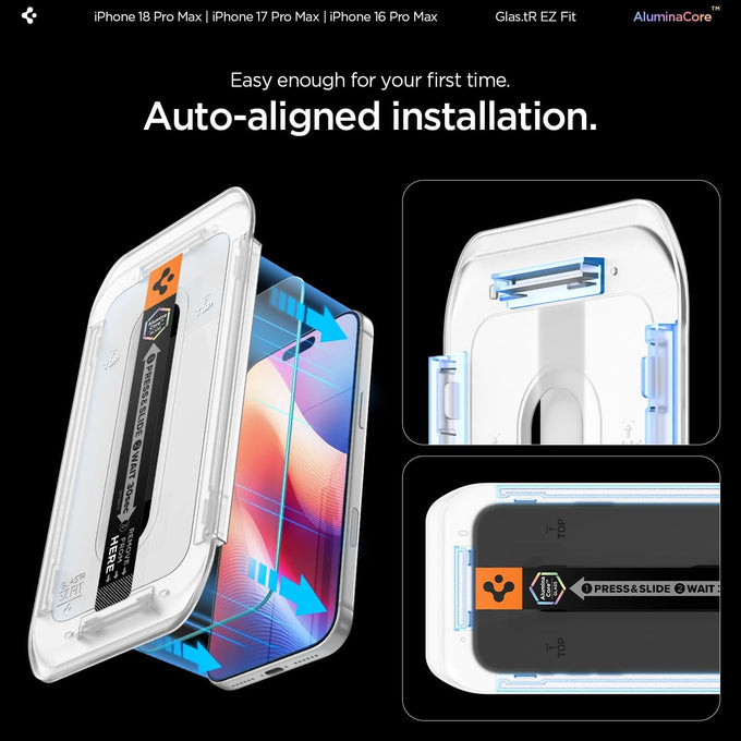 Spigen Screen Protector for iPhone 18 Pro Max, 17 Pro Max, 16 Pro Max