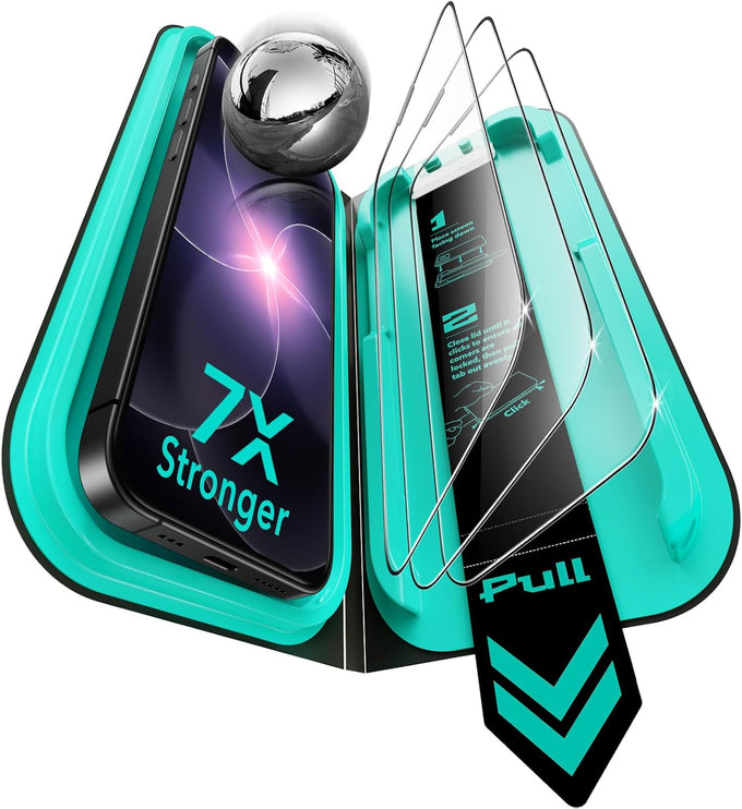 ESR 3 Pack for iPhone 16 Pro Max Screen Protector, Armorite
