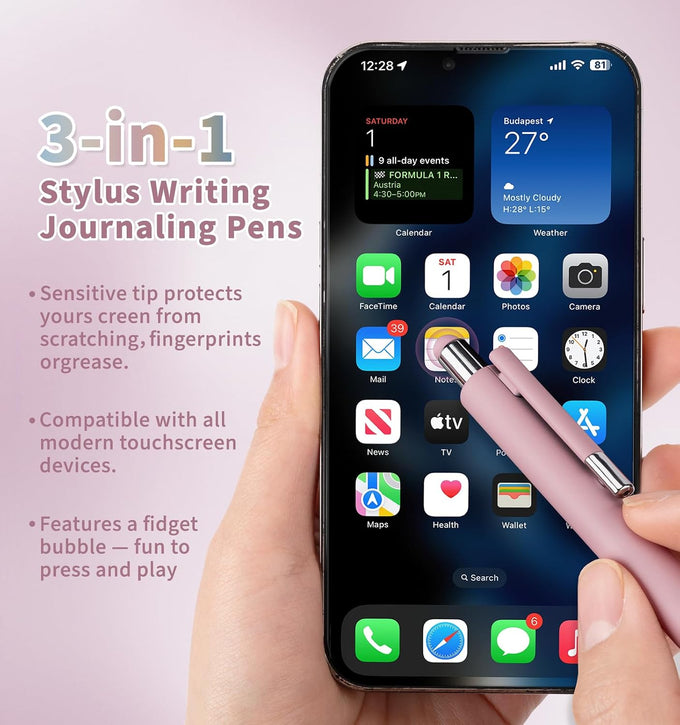 Gel Pens, 0.5mm Quick Dry Black Ink Pens Fine Point Smooth Writing Pens