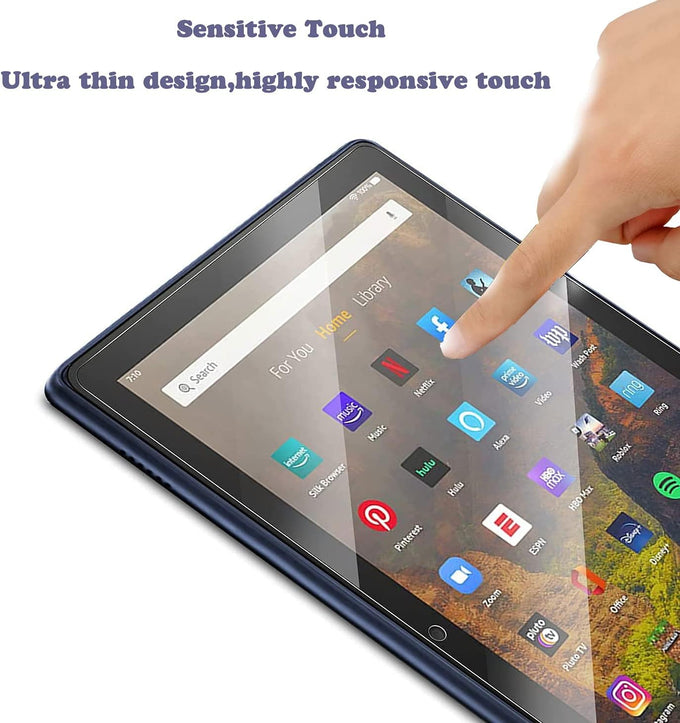 2-Pack Screen Protector for All-New Fire HD 10 / Fire HD 10 Plus /10 Kids Pro/ 10 Kids Tablet 10.1 inch (13th/11th Generation, 2023/2021 Release) 9H Hardness Tempered Glass Guard