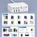 2026 Latest USB C Charger Block, 8 in 1 GaN Retractable Charger Station Hub with Lightening & Type C Cable, 120W Travel Essential Multi USB C Power Strip Plug for iPhone 17 16 15 Pro Max iPad Galaxy
