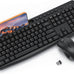 OMOTON Purple Wireless Keyboard and Mouse Combo, Built-in Phone Holder