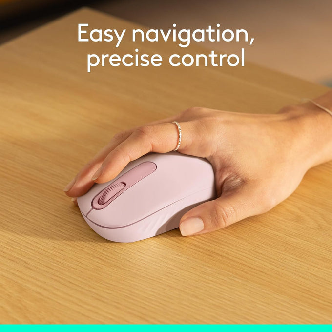 Logitech M196 Compact Ambidextrous Bluetooth Wireless Mouse - Rose