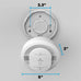 Kidde Smart Smoke & CO Detector with Ring, AA Battery, RGCUDR-RW