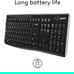 Logitech K270 Full Size Wireless Keyboard for Windows - Black