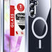 LeYi for Samsung-Galaxy-S22 Case [MagSafe Fit] Slim Translucent, Black