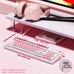 AULA 99 Key Keyboard, Wireless Pink Gaming Keyboard Creamy with Number Pad