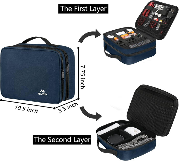 MATEIN Electronic Travel Organizer Case, Portable Travel Cord Organizer