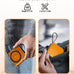 10000mAh for Magsafe Portable Charger Built-in Cables & AC Wall Plug,Orange