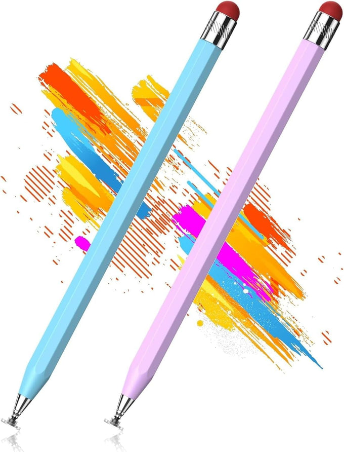 Stylus (15 PCS), Stylus for Touchscreen, Universal Fiber Tip, Pen Clip