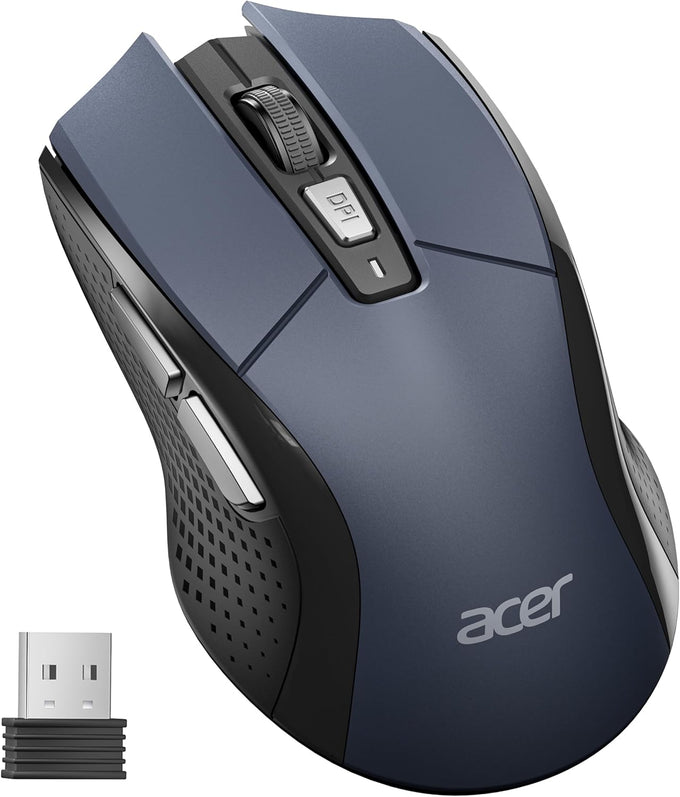Acer Wireless Mouse for Laptop, 2.4GHz Computer Mouse 5 Adjustable 4000 DPI