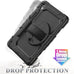 SEYMAC stock Case for Samsung Galaxy Tab S10 Lite / S10 FE / S9 FE 5G / S9 Tablet Case 10.9''/ 11'' Protective with Screen Protector, Pen Holder, 360 Rotate Stand, Hand Strap, Shoulder Strap, Black1