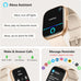 Smart Watch 2026 Upgrade for Women Men Android & iPhone [2 Bands, 44mm case, 1.83''], Alexa Built-in, Make/Answer Call, HR SpO2 Sleep Stress Monitor Fitness Tracker, IP68 Waterproof Step Counter Watch