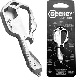 Geekey Keychain Multitool – Key Tool with 16+ Functions | Bottle Opener