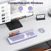 OMOTON Purple Wireless Keyboard and Mouse Combo, Built-in Phone Holder