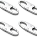 zelin Anti Theft Zipper Clips, Travel Essentials, Carabiner, 2Grey 2Silver