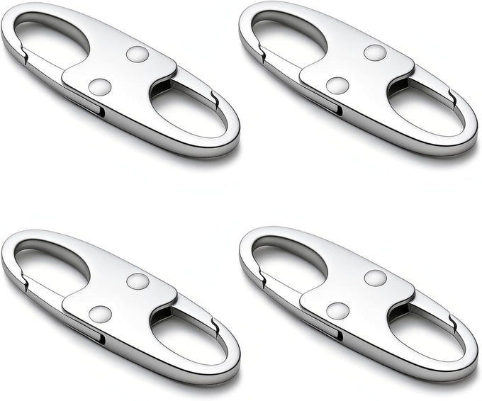 zelin Anti Theft Zipper Clips, Travel Essentials, Carabiner, 2Grey 2Silver